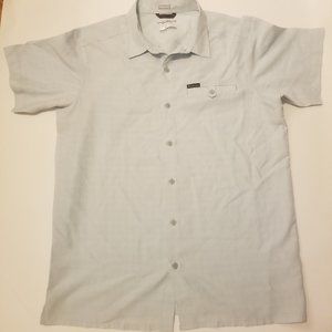 Columbia Men's Omni-Shade Relaxed Fit Button Down Shirt - Light Teal